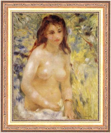 framed  Pierre-Auguste Renoir The female nude under the sun, Ta3070-1